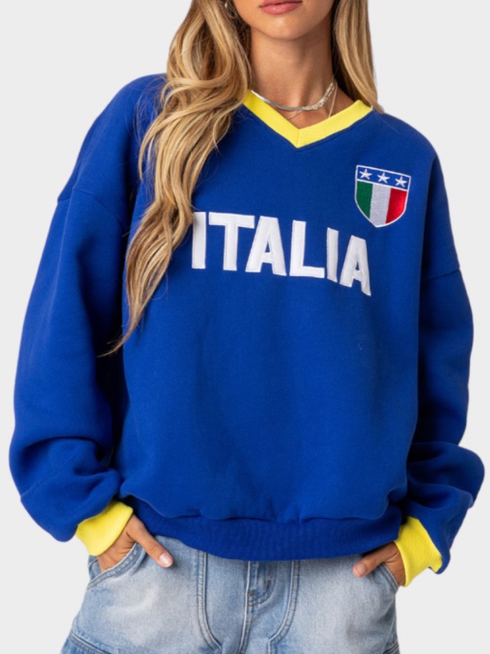EDIKTED Italy Oversized Womens Sweatshirt